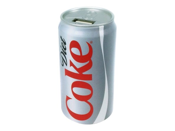 batterie de secours usb 2000mah forme canette coca cola light diet coke