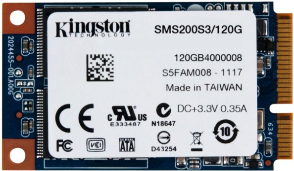 Disque SSD mSATA Kingston - 120 Go
