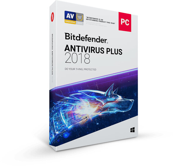 Bitdefender 2018 Antivirus Plus - 1 an & 1 PC