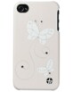 Coque cuir ''Crystal'' pour iPhone 4/4S – blanc