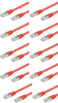 10 câbles RJ45 rouge cat5e F/UTP - 3m
