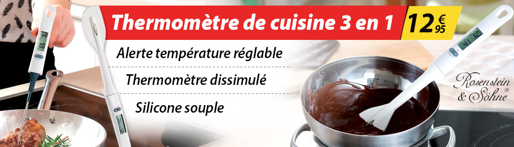 NC3853 Thermomètre de cuisine 3 en 1