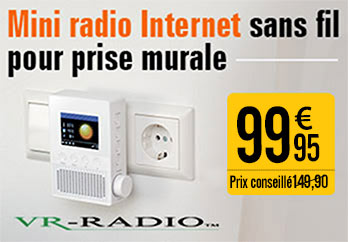 Mini radio Internet sans fil pour prise murale  - NX4331