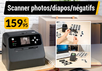 Scanner autonome pour photos, diapositives et négatifs, avec capteur 14 Mpx et écran LCD SD-1600 - NX6103