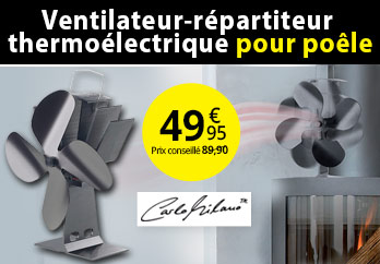 Ventilateur-répartiteur thermoélectrique pour poêle - NX6884
