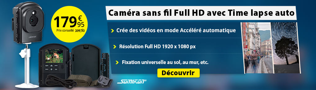 Caméra sans fil Full HD avec Time lapse auto - ZX5114