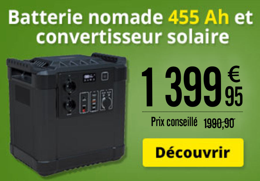 Batterie nomade et convertisseur solaire HSG-1150 - 1156 Wh Revolt - ZX3096