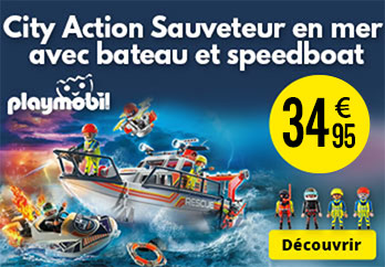 City Action Sauveteur en mer avec bateau et speedboat Playmobil - TG2420