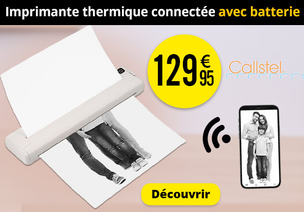 Imprimante thermique connectée A4 TD-200 avec batterie -  Callstel - ZX7529