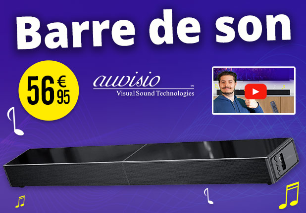 Barre de son avec fonction bluetooth Auvisio - ZX3678