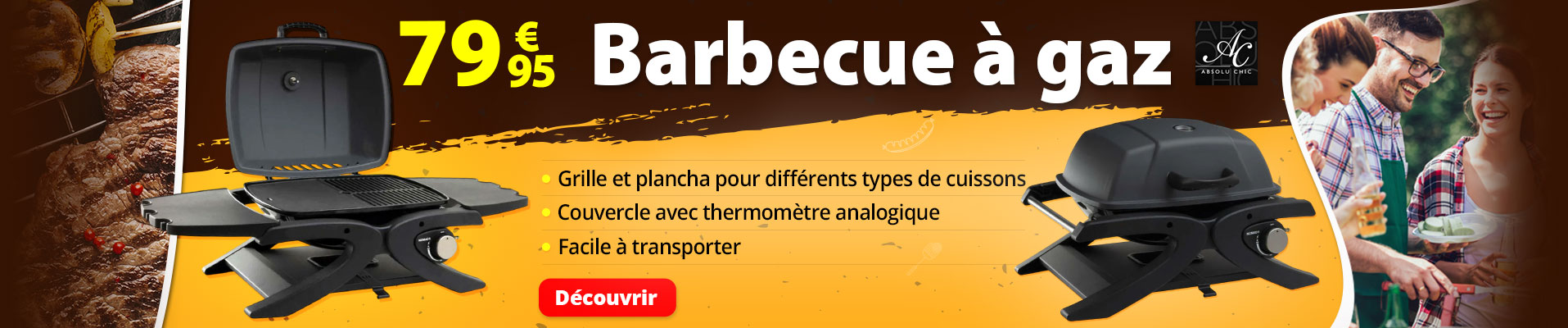 Barbecue à gaz Absolu Chic - TG3251