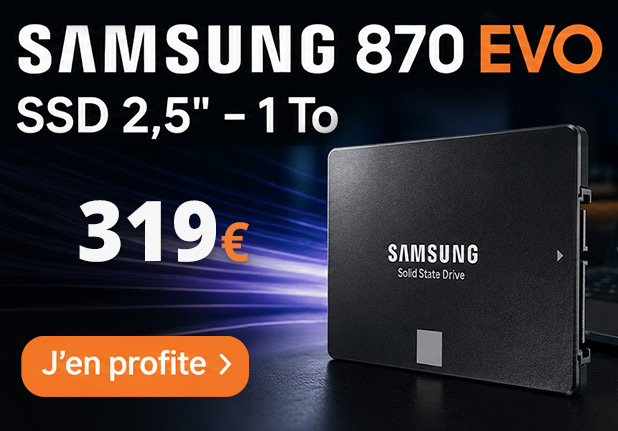 Disque dur interne SSD 2,5" 870 EVO - 1 To Samsung - MW5954